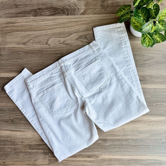 New York & Company Blue Stretch Skinny Jeans -  Sits at Waist - Size 6 - Picture 11 of 12